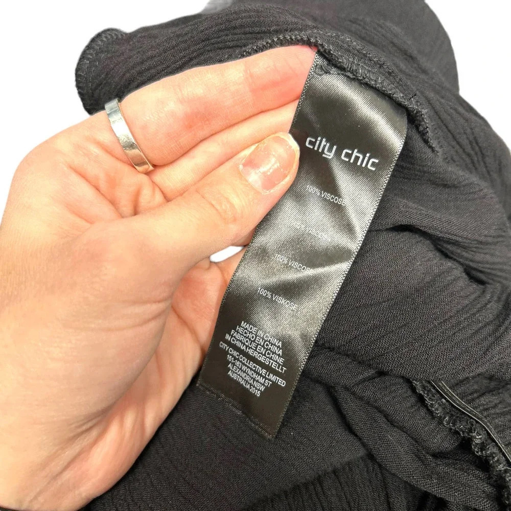 City Chic Villa Capri Jumpsuit in‎ Black Plus Size 18 - Picture 10 of 11